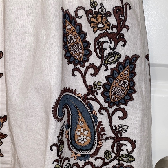 Cleobella Jolene Paisley Print Sleeveless Midi White Dress size L NWT - Picture 9 of 11